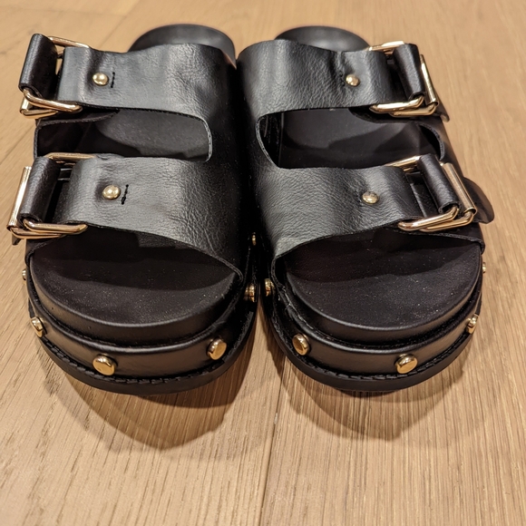 BCBGeneration Black Slide Sandals - Picture 8 of 9